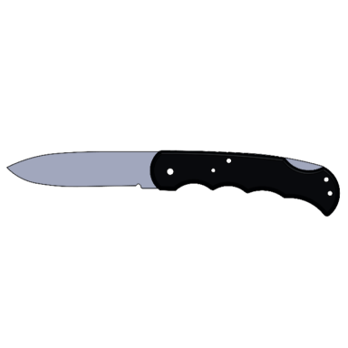 Klappmesser (verriegelt) ca. 9cm Klingenlänge